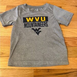 Gray WVU Mountaineers Kids dri-fit shirt